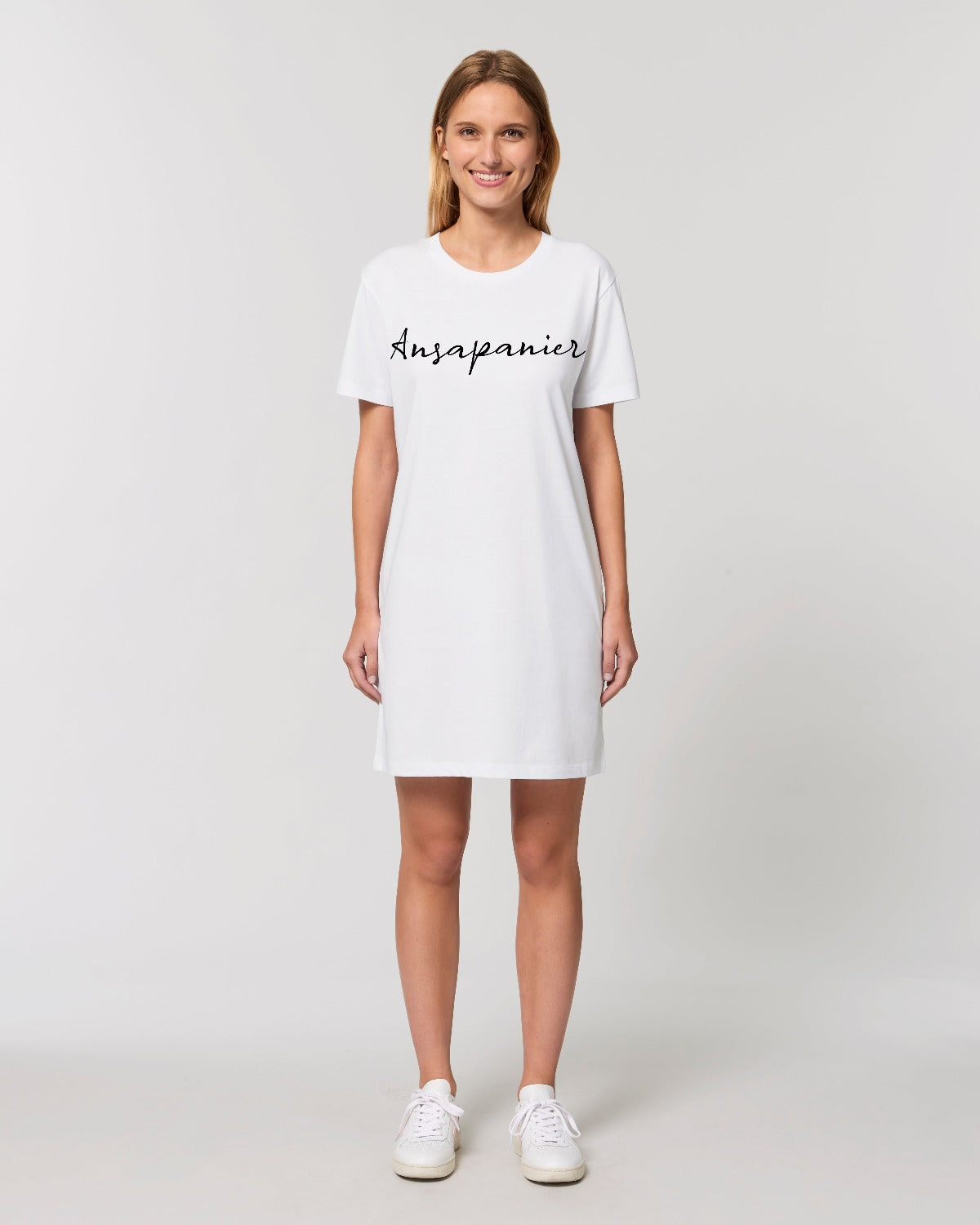 ANSAPANIER Kleid BUSSI DELUXE - weiß schwarz