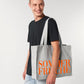SOMMERFRISCHE Shopper Tasche - Grau Neonorange