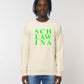 BUSSI DELUXE Sweater SCHLAWINA - natur neon grün