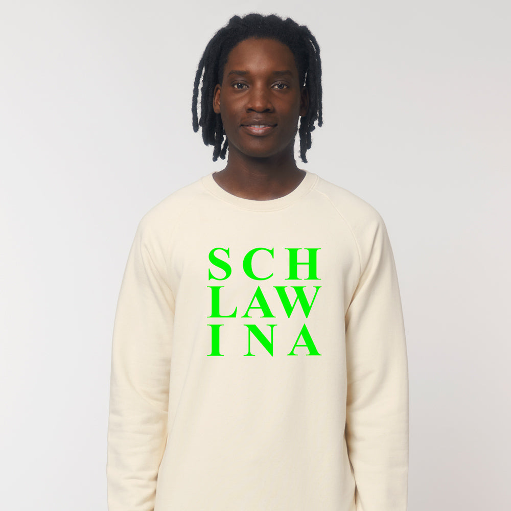 BUSSI DELUXE Sweater SCHLAWINA - natur neon grün