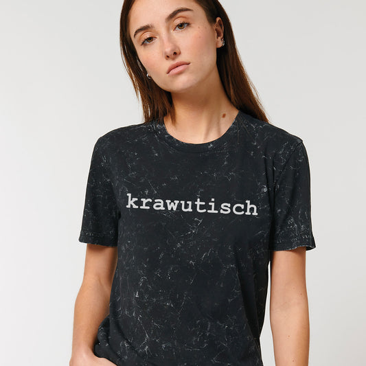 BUSSI DELUXE unisex T-Shirt KRAWUTISCH - vintage schwarz