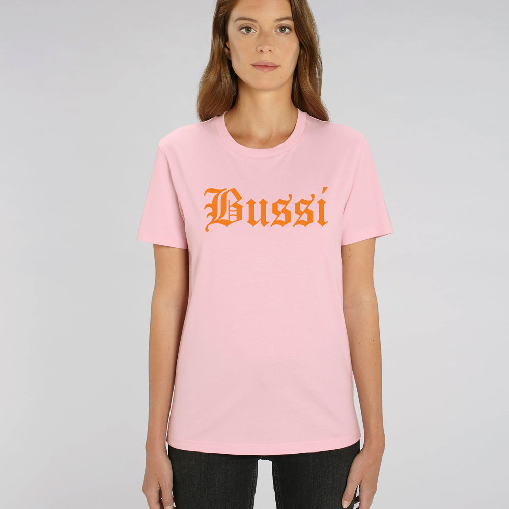 BUSSI T-Shirt BUSSI DELUXE - cotton pink und orange