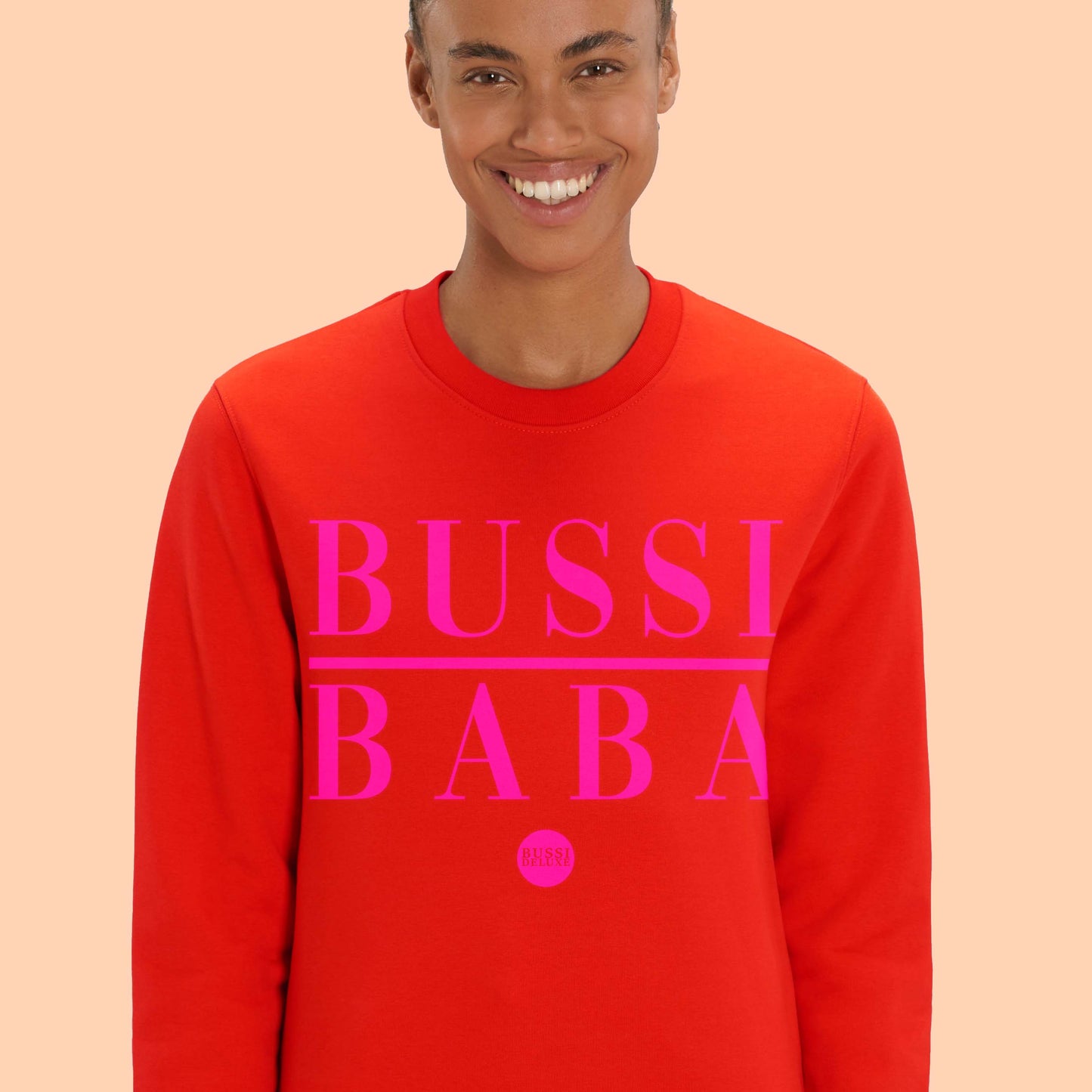 BUSSI DELUXE Sweater BUSSI BABA - warm rot neonpink