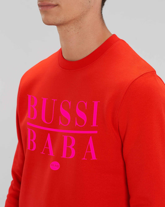 BUSSI DELUXE Sweater BUSSI BABA - warm rot neonpink