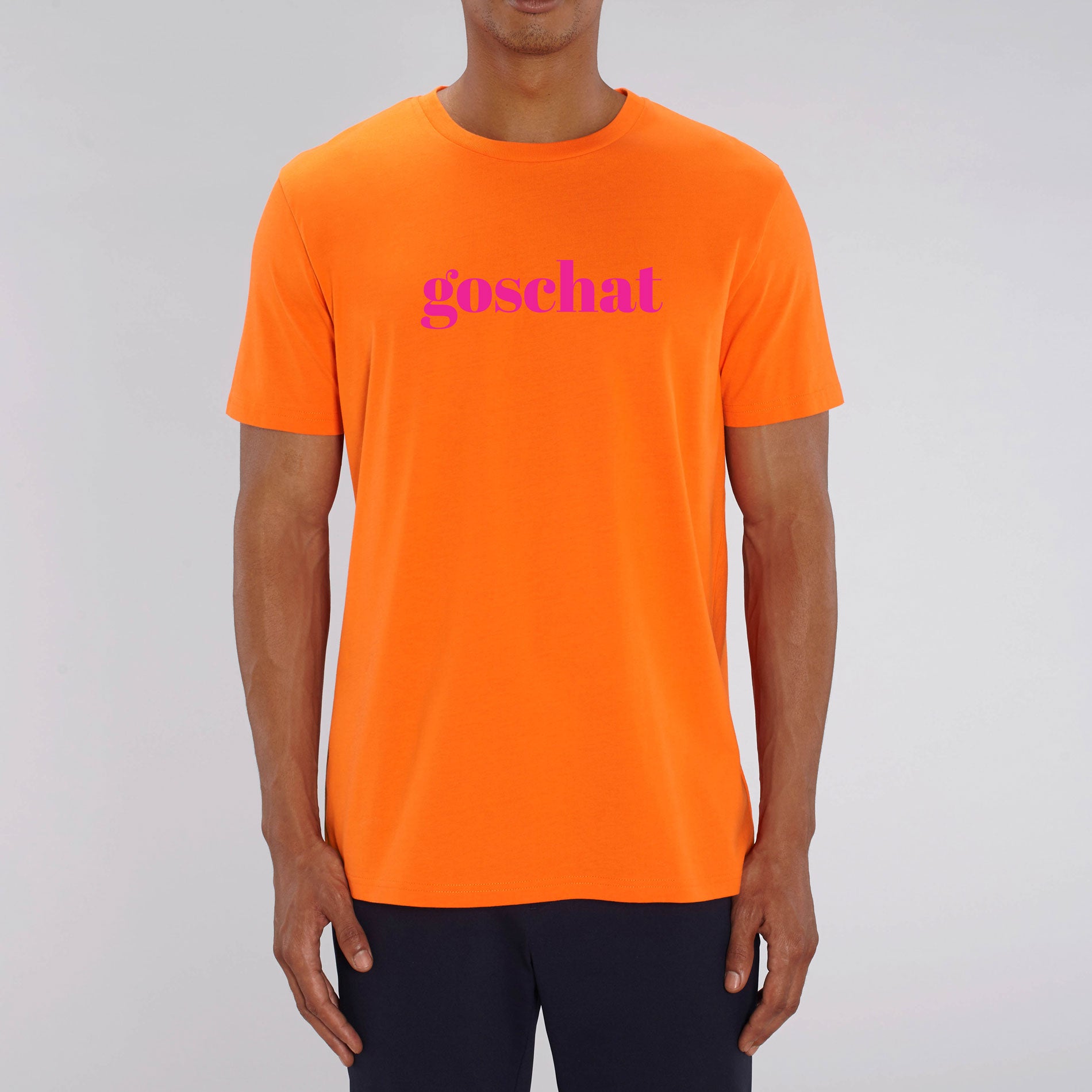GOSCHAT knallorange & DELUXE - T-Shirt BUSSI neonpink
