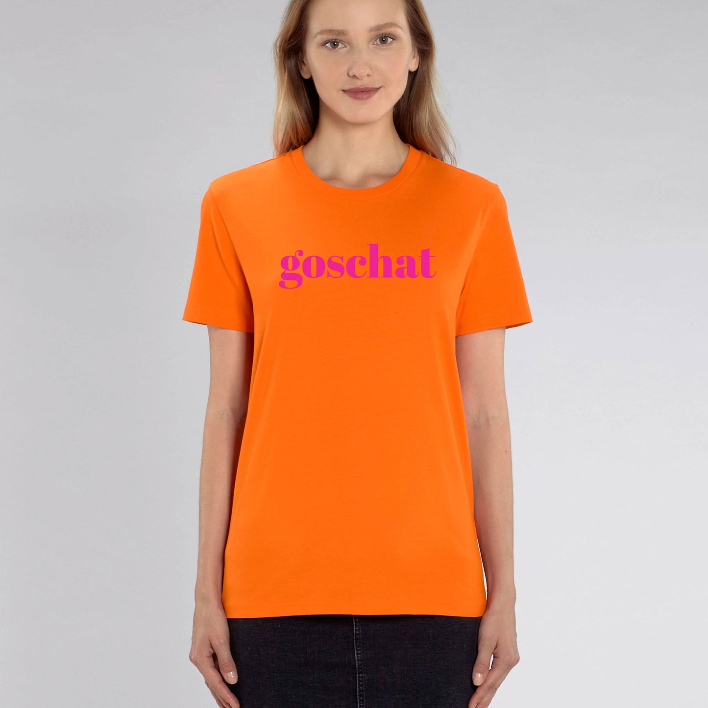 BUSSI DELUXE T-Shirt GOSCHAT - knallorange & neonpink